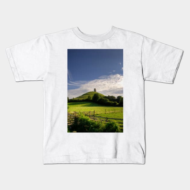 Glastonbury Tor Kids T-Shirt by Nigdaw